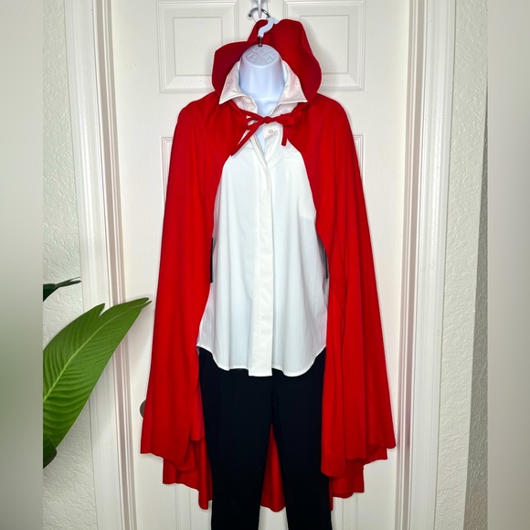 🎃 🧛‍♀️ Long red Halloween devil, vampire unisex cape - Picture 1 of 4